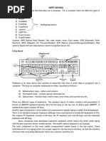 INPUT DEVICES For Pgdca