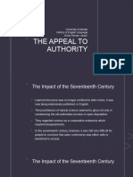 The Appeal To Authority