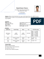 CDT Rajesh Resume