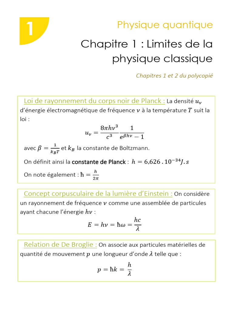 Concepts clés de la physique quantique PDF Photon Physique — free download