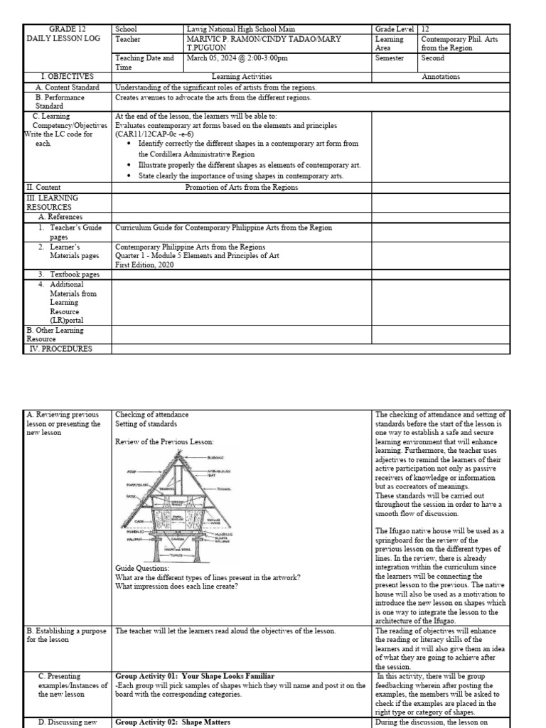 Dll For Cot 3rd Quarter Download Free Pdf Learning Teachers