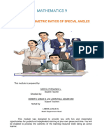 Module in Trigonometric Ratios Special Angles