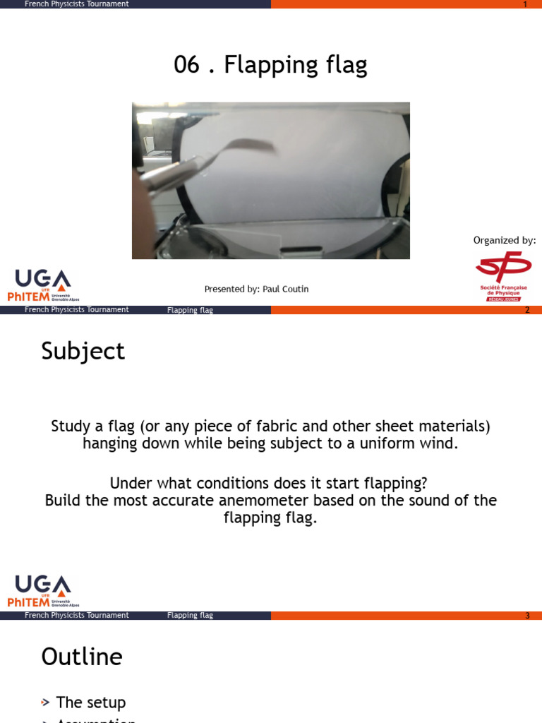 Flapping Flag Dynamics Study | PDF | Wind Speed | Decibel