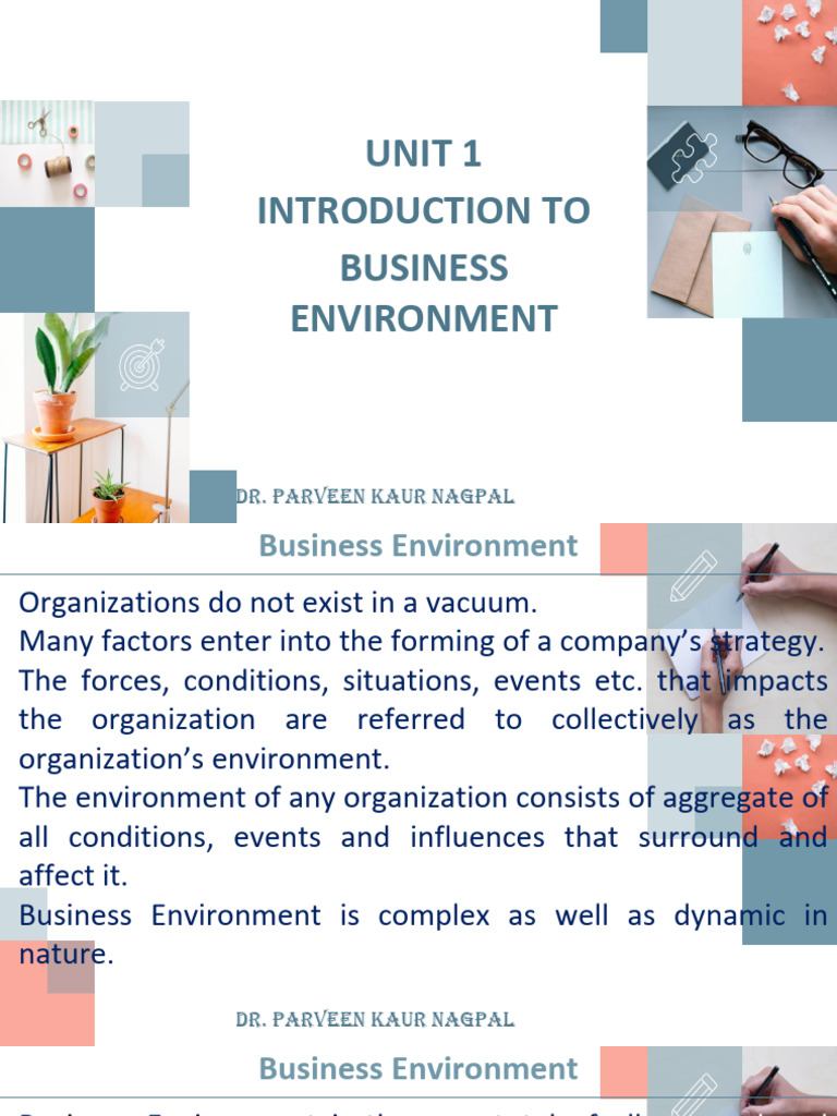 Introduction To Business Environment | PDF | Swot Analysis | Business