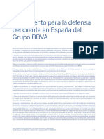 BBVA Reglamento Defensa Cliente