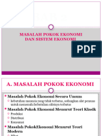 BAB 2-Masalah Pokok Dan Sistem Ekonomi