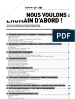 Programme Front de Gauche L'Humain d'abord