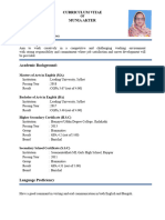 CV of Munia