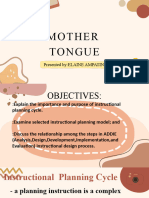 Report in Mother Tongue