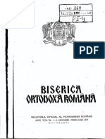 Buletinul Oficial Al Patriarhiei Române: Anul Xcii - Nr. 1 - 2, Ianuarie - Februarie 1974