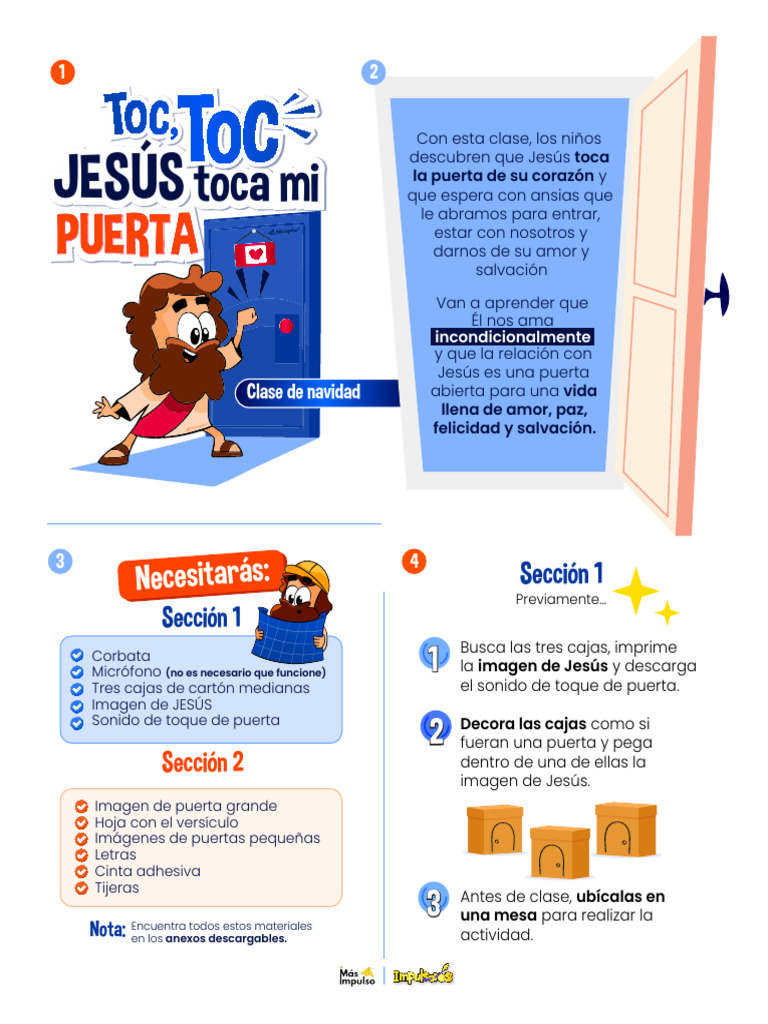 Clase de Navidad Toc Toc Jesus Toca Mi Puerta | PDF
