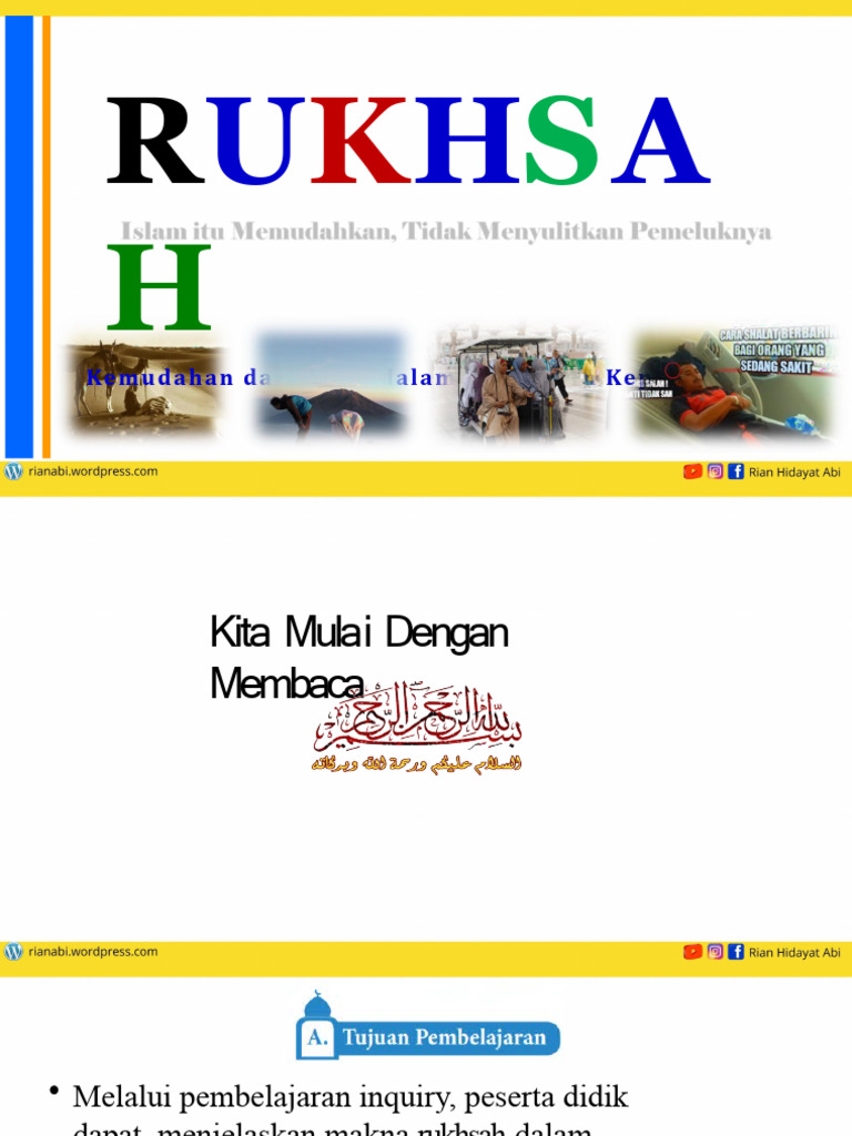 Rukhsah: Keringanan dalam Ibadah | PDF