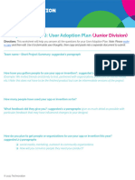 Entrepreneurship 6 - User Adoption Plan