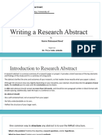Research - Abstract - Shaista M.raouf