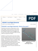 CAESAR II and Rigid Elements