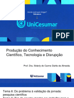 Slide Semana 4 Do Problema A Validacao Da Jornada Pesquisa Cientifica e Publicacao PDF