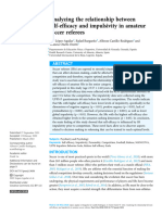 Analyzing The Relationship Between Self-Efficacy and Impulsivity in Amateur Soccer Referees