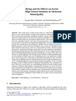 Verbal Bullying and Its Effects On Social Relations of High School Students in Mataram Municipality