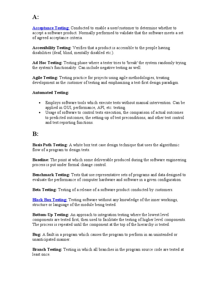 Testing Def PDF Software Testing Component Based Software Engineering