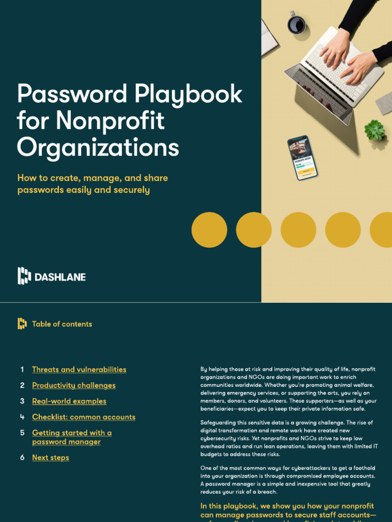 Guide Password Playbook For NPO | PDF | Security | Computer Security