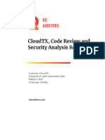 CloudTX - Smart Contract Security Report