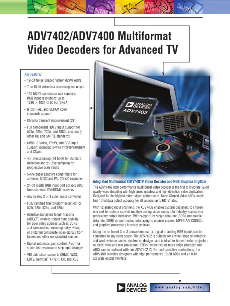 206304262ADV740x Product Brief | PDF | Video | High Definition Television