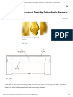 Methods of Reinforcement Quantity Estimation in Concrete Structure - The Constructor