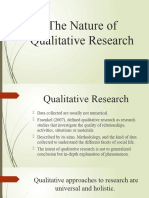 The Nature of Qualitative Research