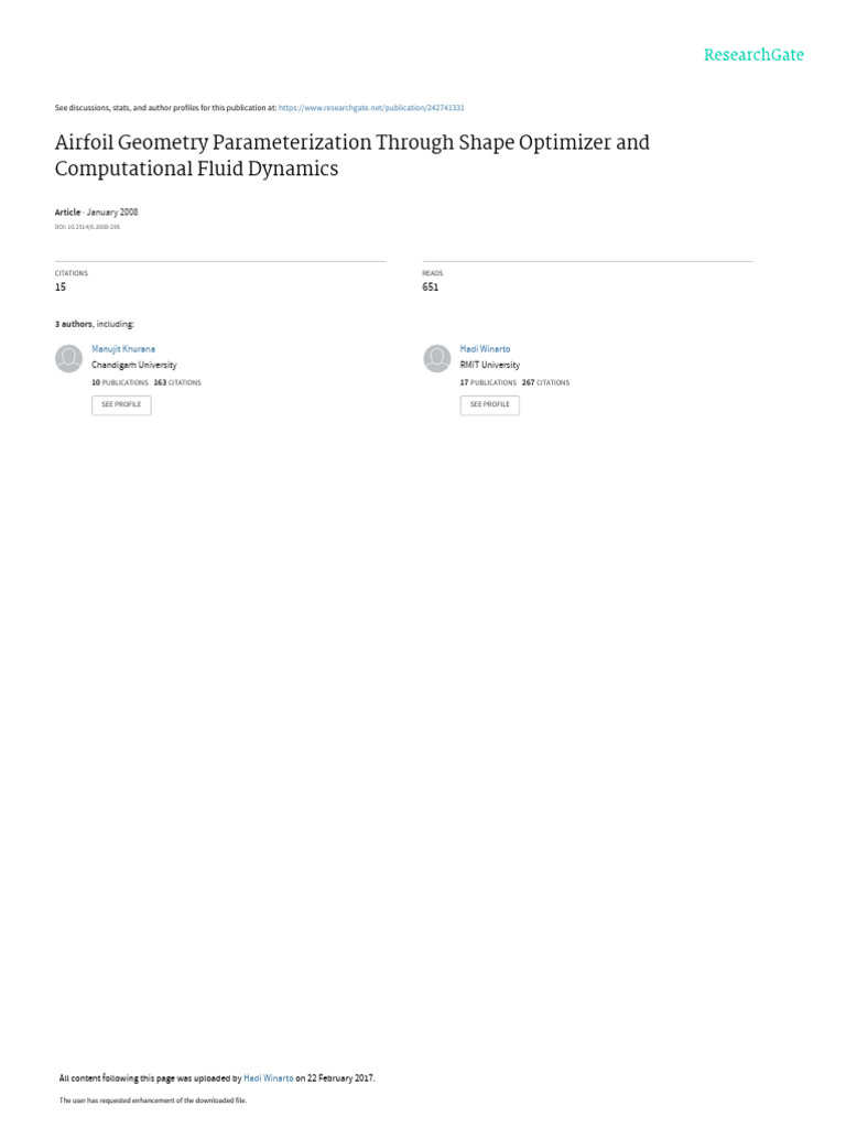 Airfoil Design for UAV Optimization | PDF | Mathematical Optimization ...