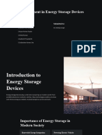 Advancement in Energy Storage Devices