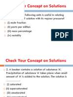 Check Your Concept On Solutions