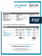 Ged Transcript Template