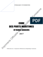 Tunisie Code 2017 Ports Maritimes