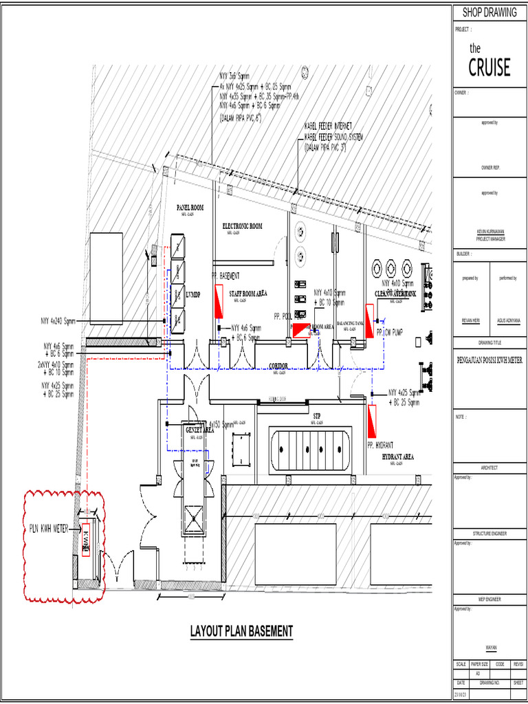 Basement MEP Shop Drawing Layout | PDF