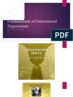 Fundamentals of International Negotiations