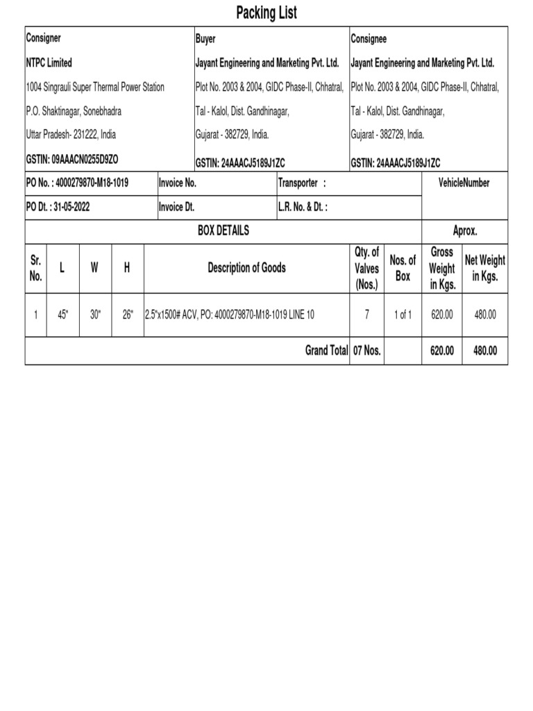 packing-list-of-ntpc-limited-return-back-pdf