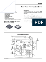 Three-Phase Sensorless Fan Driver: Description Features and Benefits