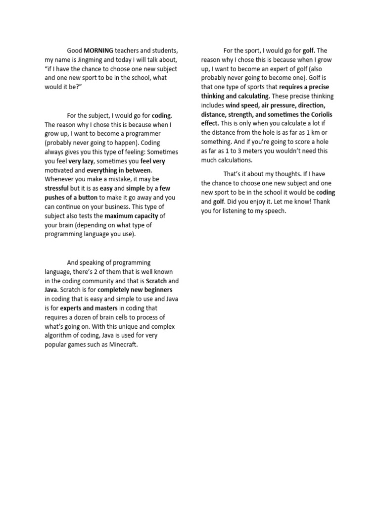 Coding & Golf | Download Free PDF | Thought | Computer Programming