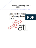 Full Download Ati RN Proctored Leadership Form A 2016 PDF