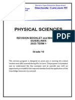 Physical Sciences Grade 10 Term 1 Revision