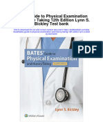 Full download Bates Guide To Physical Examination And History Taking 12Th Edition Lynn S Bickley Test Bank pdf