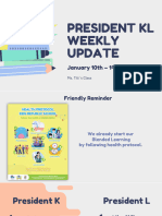 Weekly Update President KL (January - Week 2)
