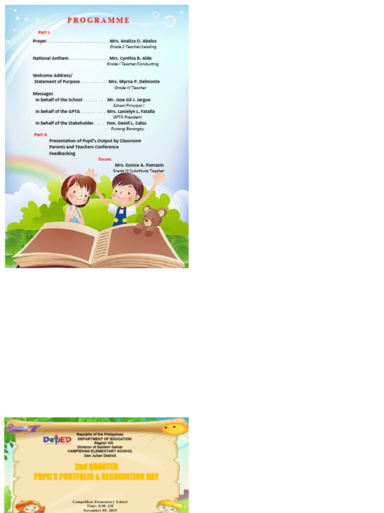 2nd Quarter Portfolio Day PDF