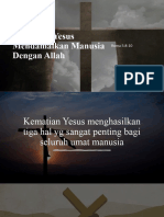 Kematian Yesus Mendamaikan Manusia Dengan Allah