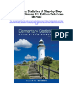 Full download Elementary Statistics A Step By Step Approach Bluman 9Th Edition Solutions Manual pdf