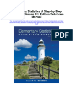 Full Download Elementary Statistics A Step by Step Approach Bluman 9Th Edition Solutions Manual PDF