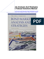 Full Bond Markets Analysis and Strategies 8Th Edition Fabozzi Solutions Manual PDF