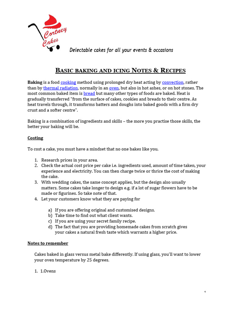 Beginner's Guide to Cake Baking | PDF | Cakes | Baking