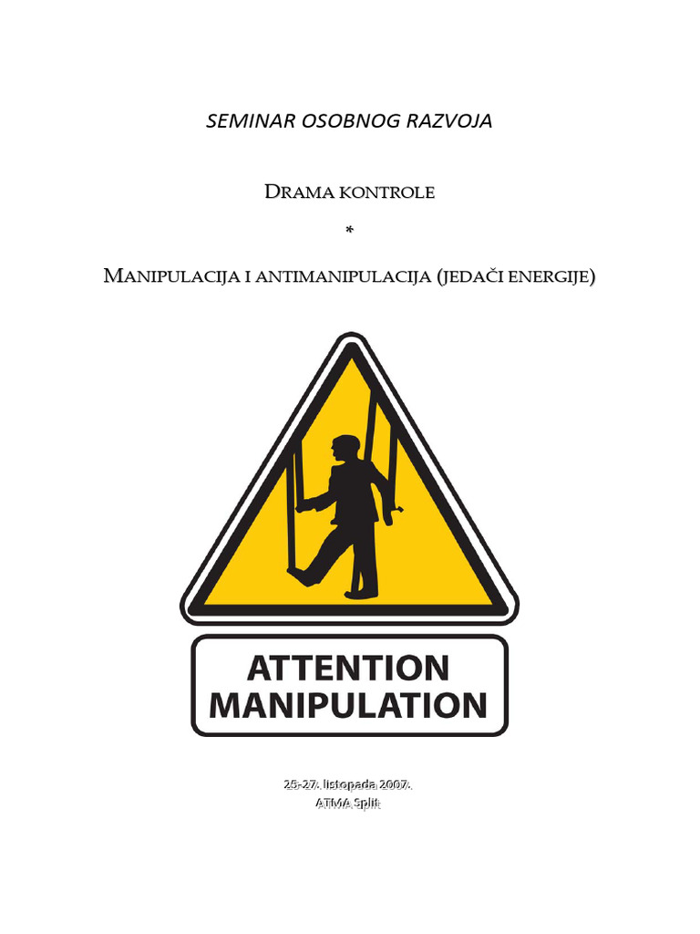 Manipulacija Seminar | PDF