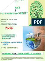 Economics Environmental Quality: Ms. Juilee Anil Sawant